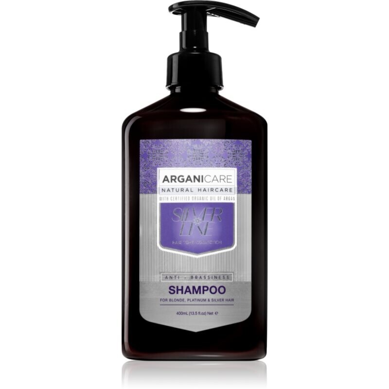Arganicare Silver Shampoo shampoo neutralising yellow tones 400 ml