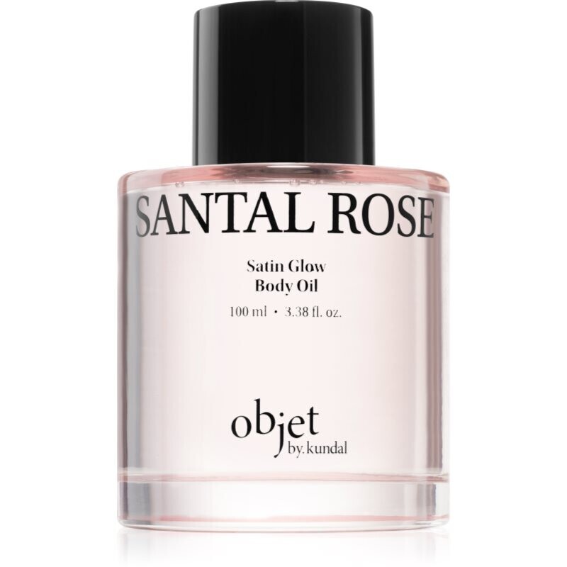 KUNDAL Objet Satin Glow Body Oil caring body oil for intensive hydration with aroma Santal Rose 100 ml