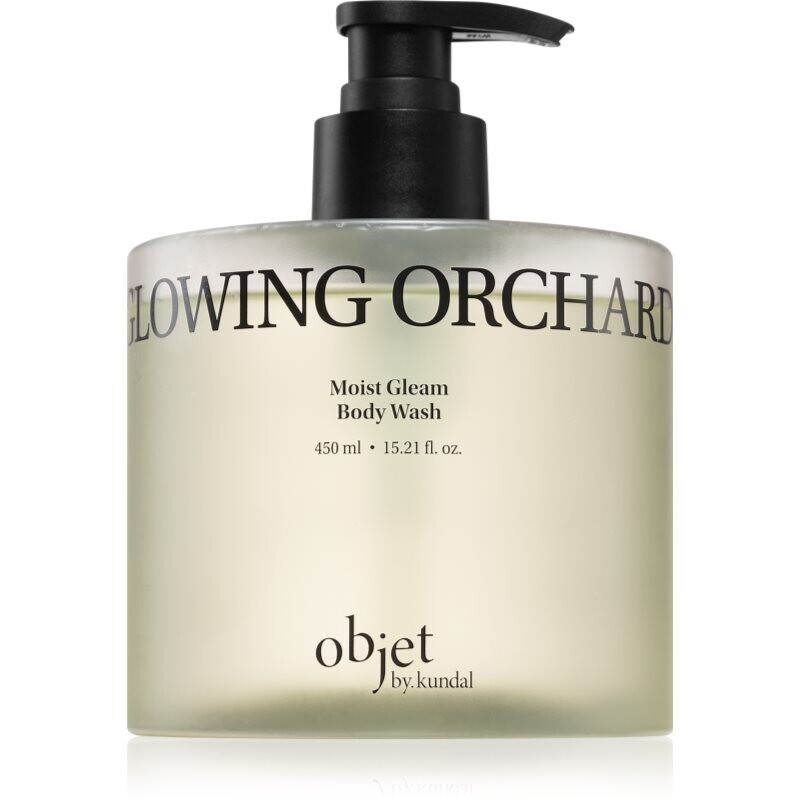 KUNDAL Objet Moist Gleam Body Wash perfumed shower gel for intensive hydration with aroma Glowing Orchard 450 ml