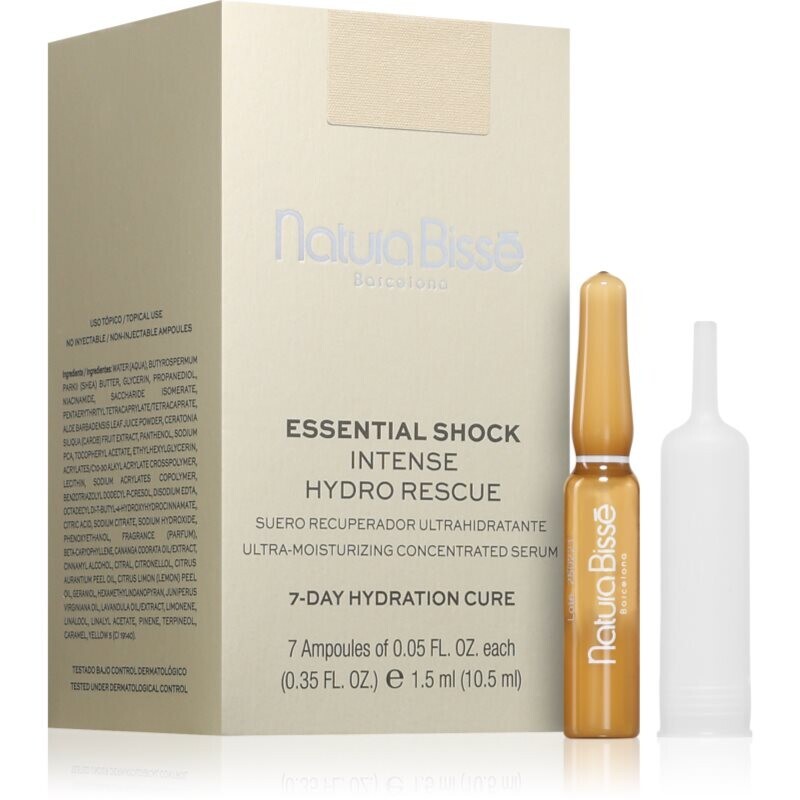 Natura Bissé Essential Shock Intense Hydro Rescue ampoules for intense skin regeneration with moisturising effect 1 pc