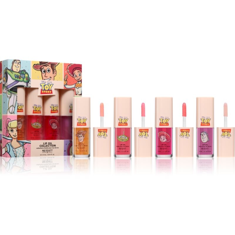 Mad Beauty Toy Story Lip Oil Collection lip gloss set 4x4 ml