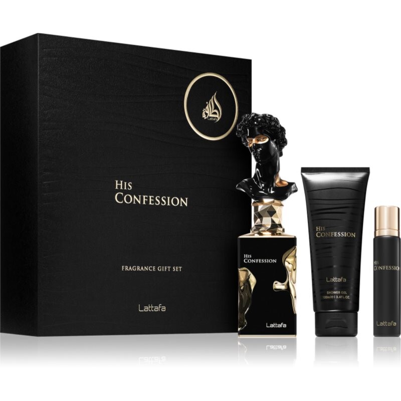 Lattafa His Confession gift set for men 1 pc