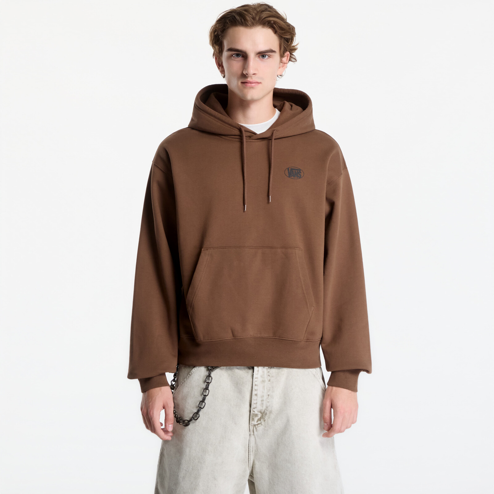 Sweatshirt Vans Oval Logo Pullover Vintage Cocoa M
