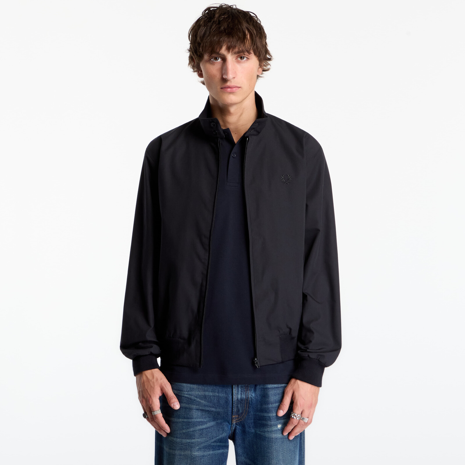Jacket FRED PERRY Made In England Harrington Black XL
