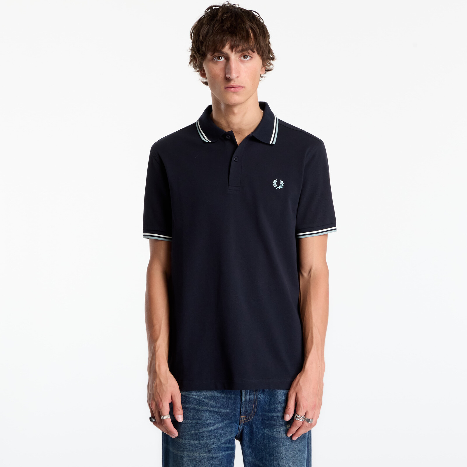 T-shirt FRED PERRY Twin Tipped Fred Perry Shirt Navy L
