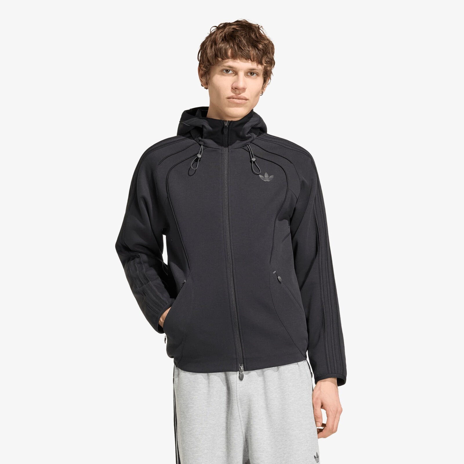 Sweatshirt adidas Spacer Teamgeist 26 Cutline Fullzip Hoodie Black M