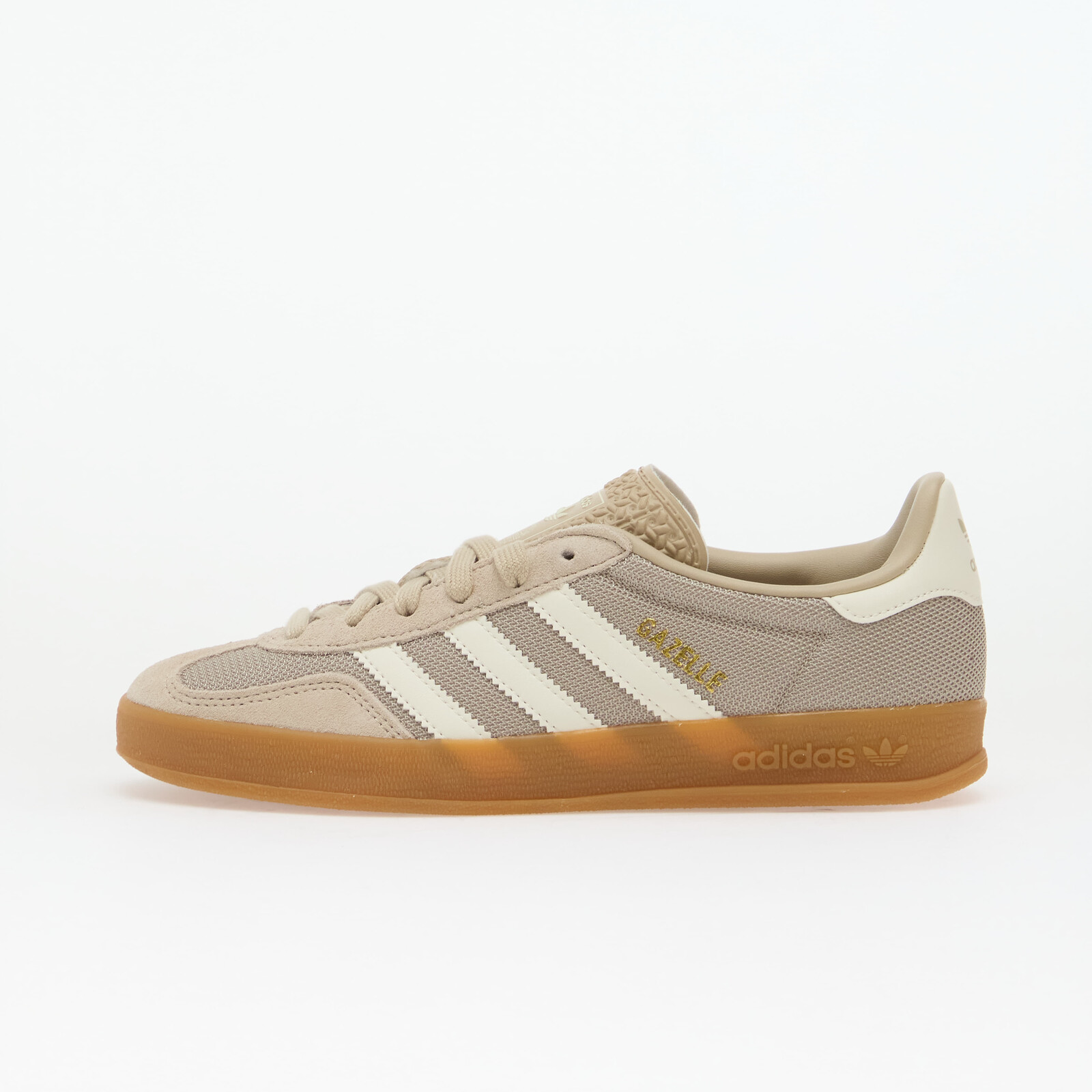Shoes adidas Gazelle Indoor Khaki Three/ Off White/ Gold Met. 3.5
