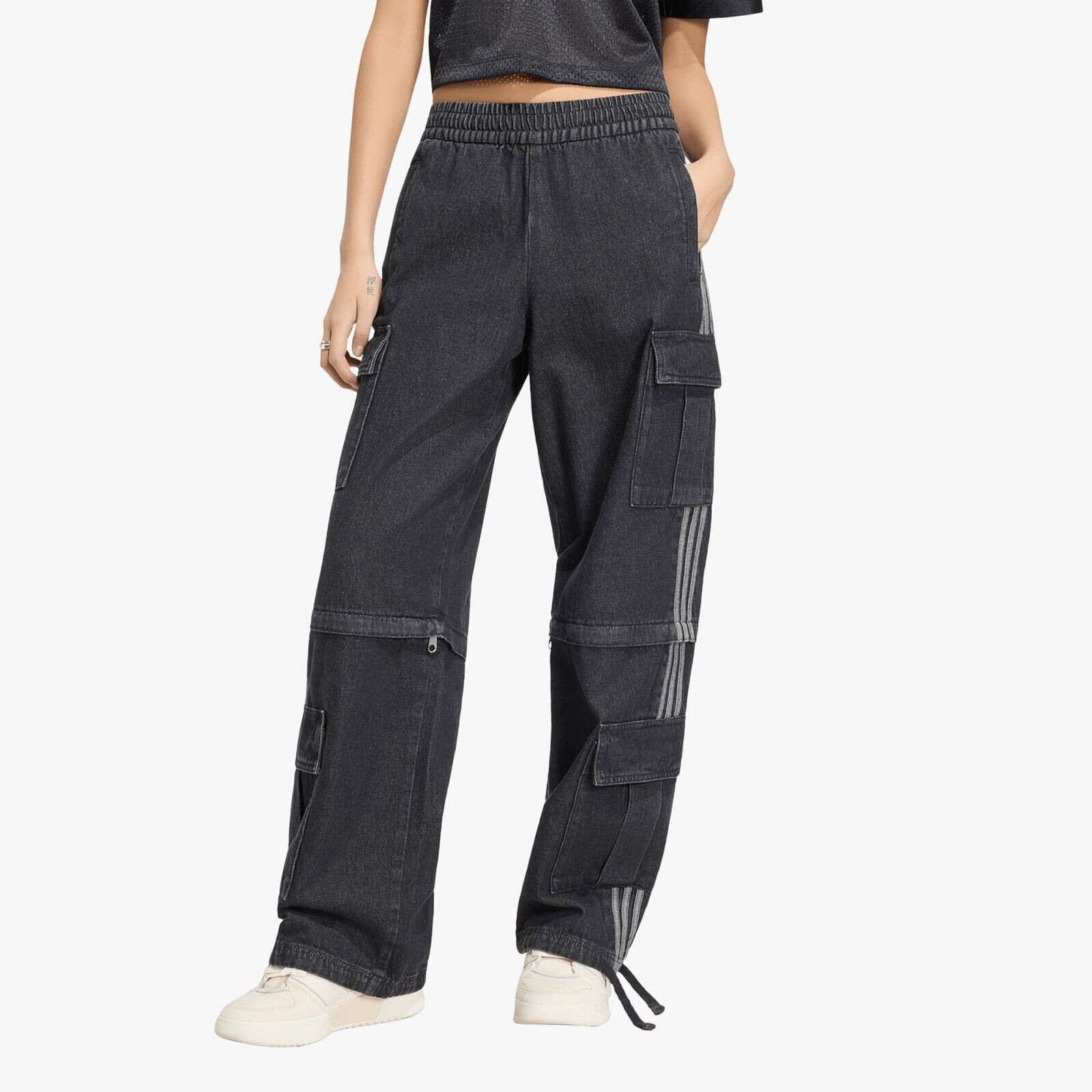 Pants adidas Mid Rise 2-IN-1 Denim Pant True Black Denim S