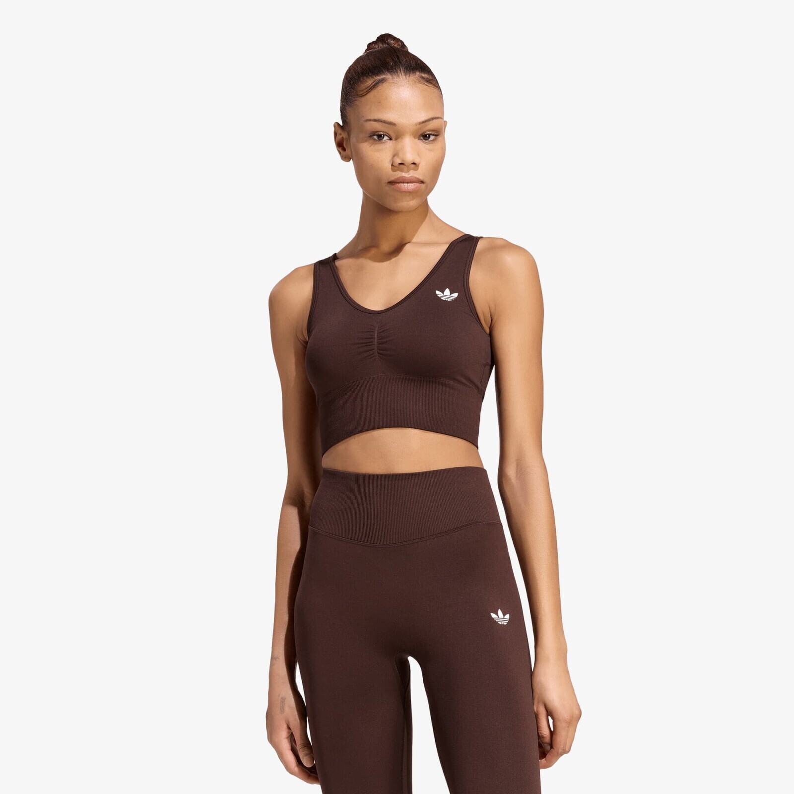 adidas Essentials Seamless Bralette Aurora Coffee XS