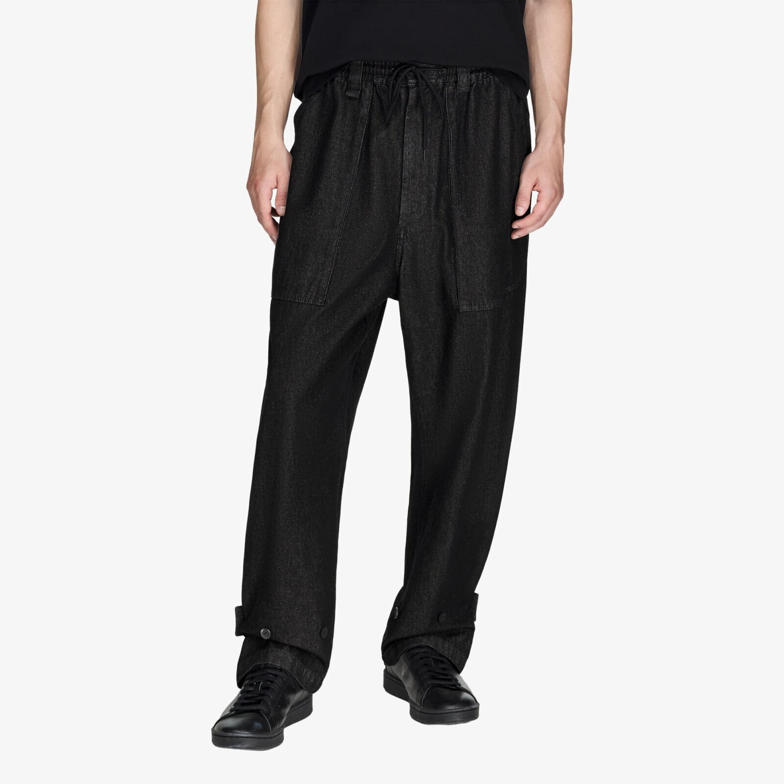 Pants Y-3 Denim Wide Pants Black L