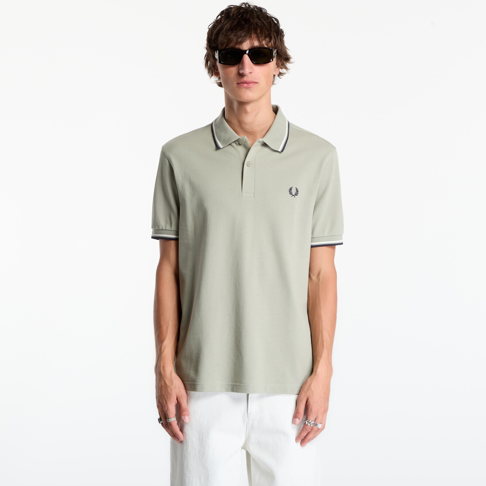 T-shirt FRED PERRY Twin Tipped Fred Perry Shirt Seagrass L
