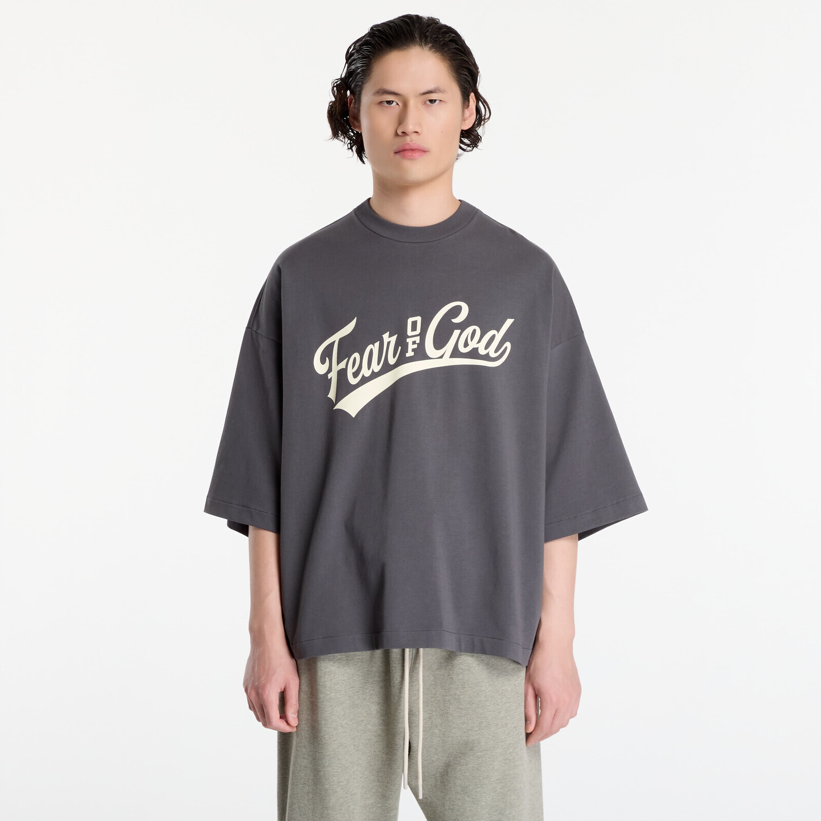 T-shirt Fear Of God Essentials Merch Tee Iron Grey M