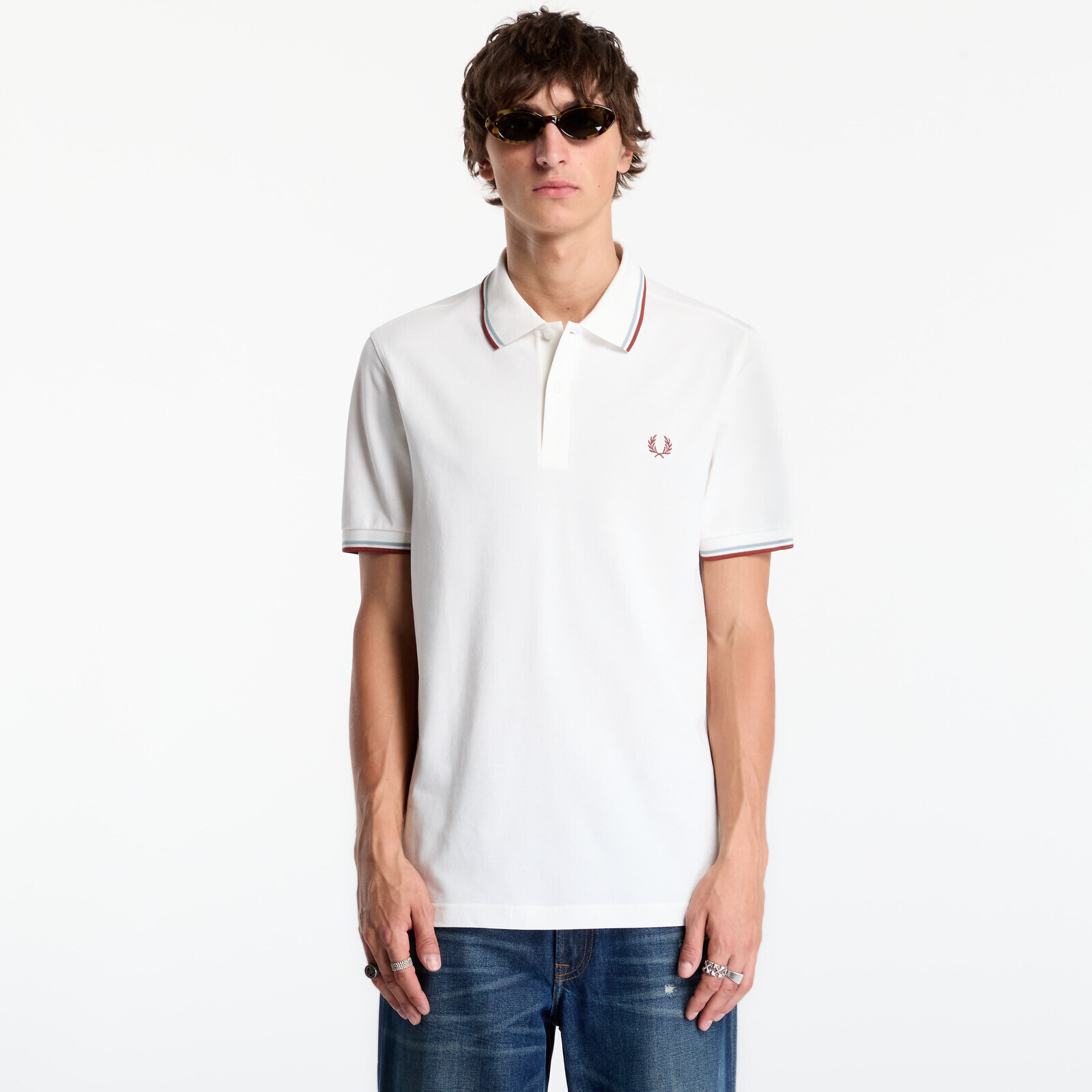T-shirt FRED PERRY Twin Tipped Fred Perry Shirt White M