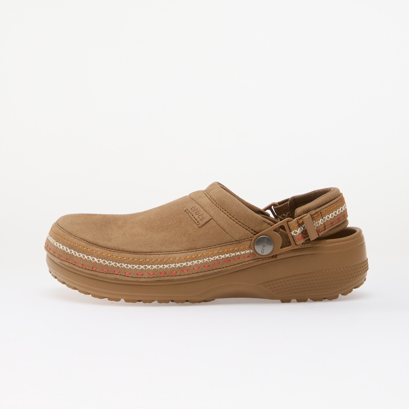 Shoes Crocs Classic Crafted Vegan Suede Stitch Sepia 12