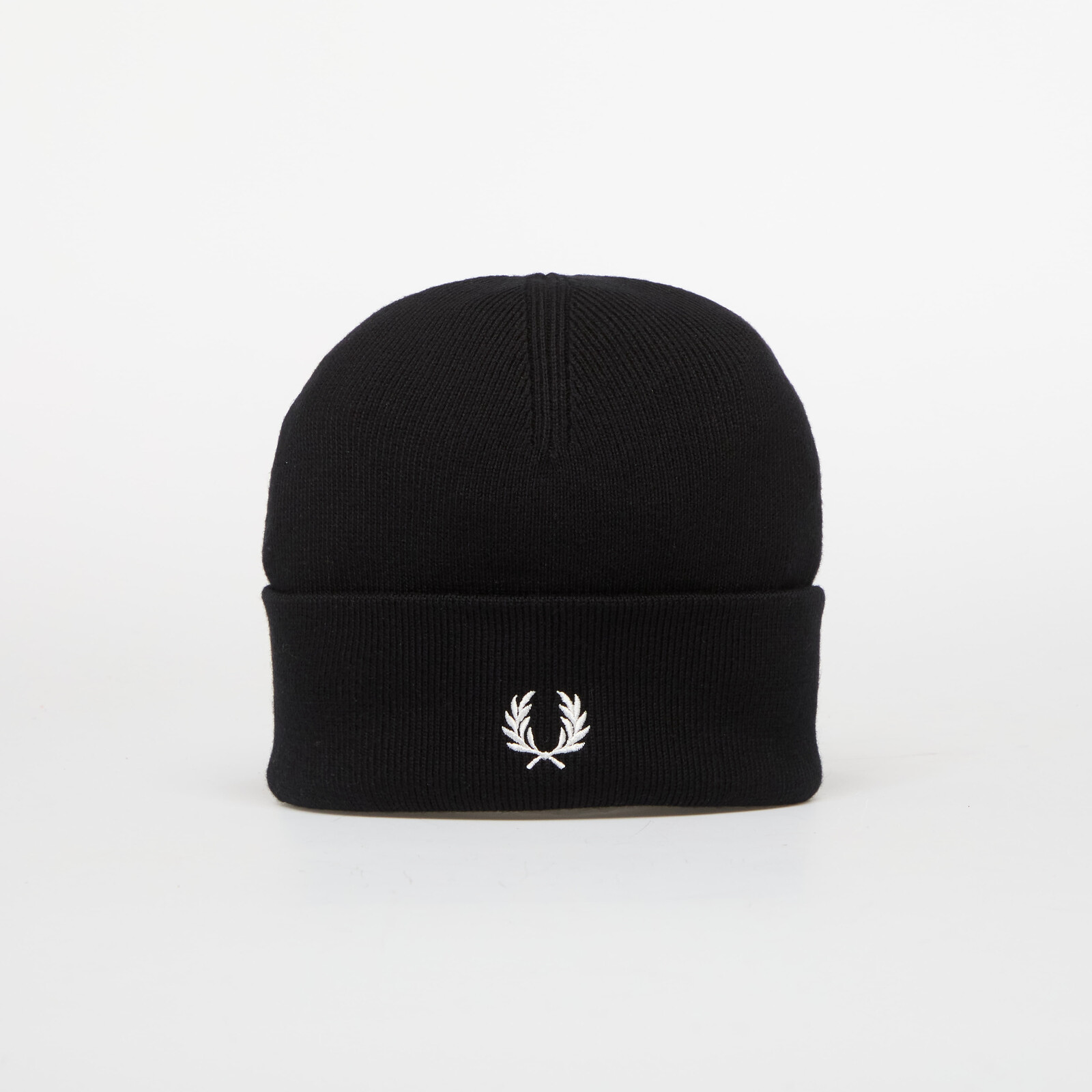 FRED PERRY Classic Merino Wool Beanie Black/ Snow White Universal