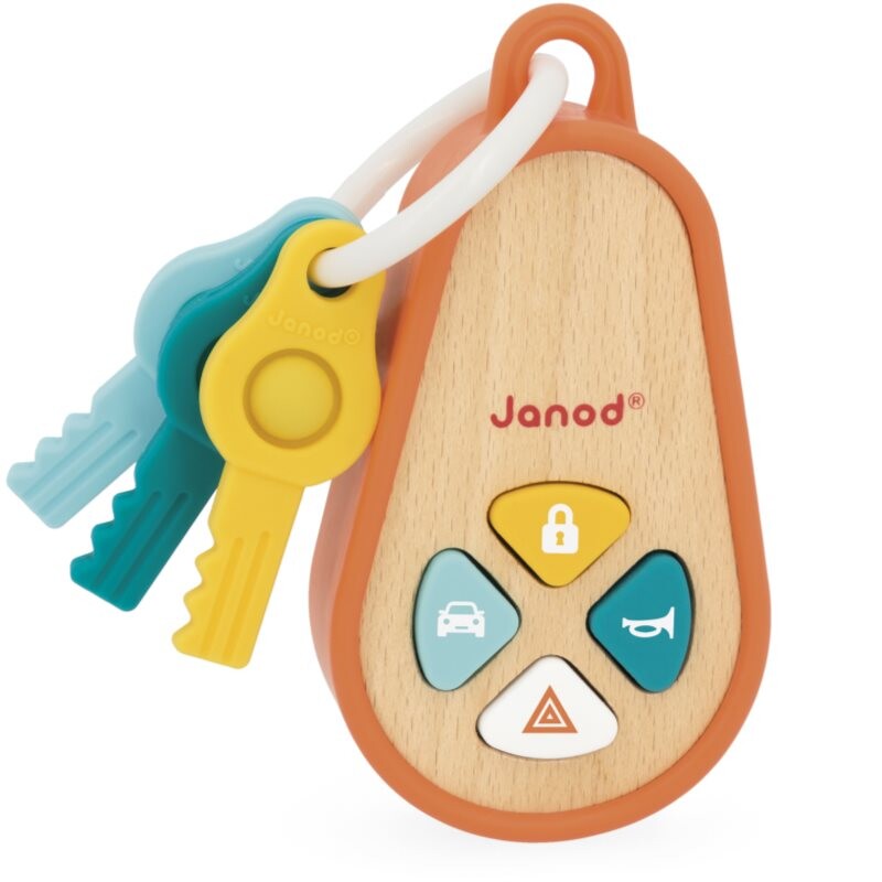 Janod Sounding Keychain activity toy wooden 18m+ 1 pc