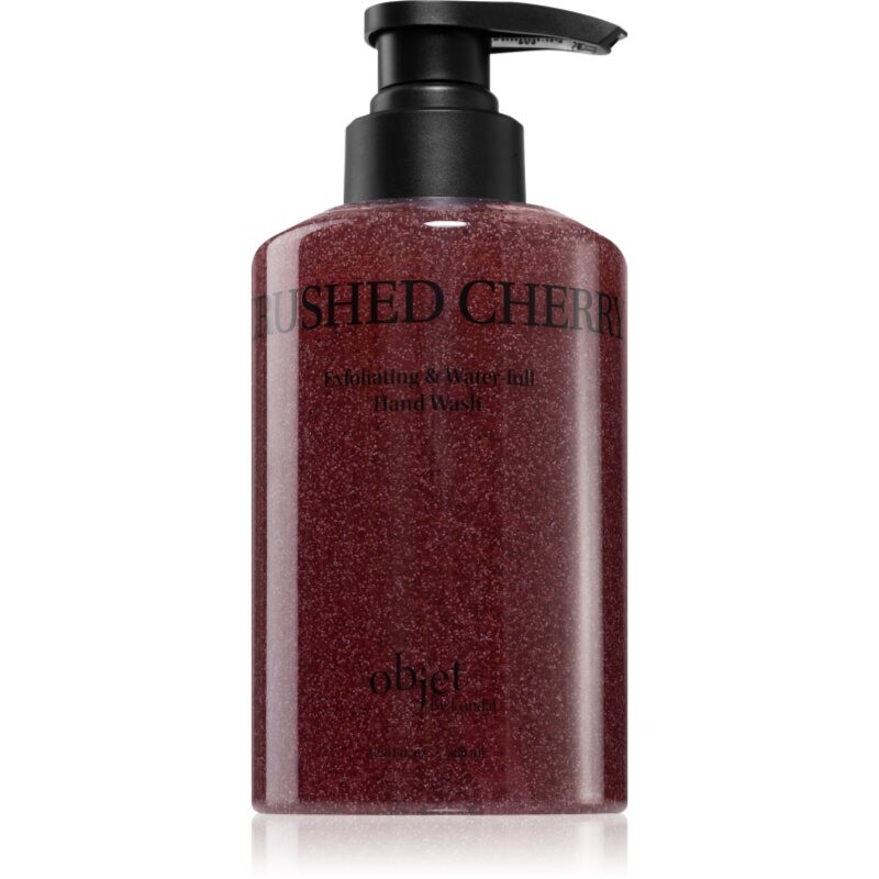KUNDAL Objet Exfoliating & Waterfull Hand Wash exfoliating hand wash for hands with aroma Crushed Cherry 380 ml