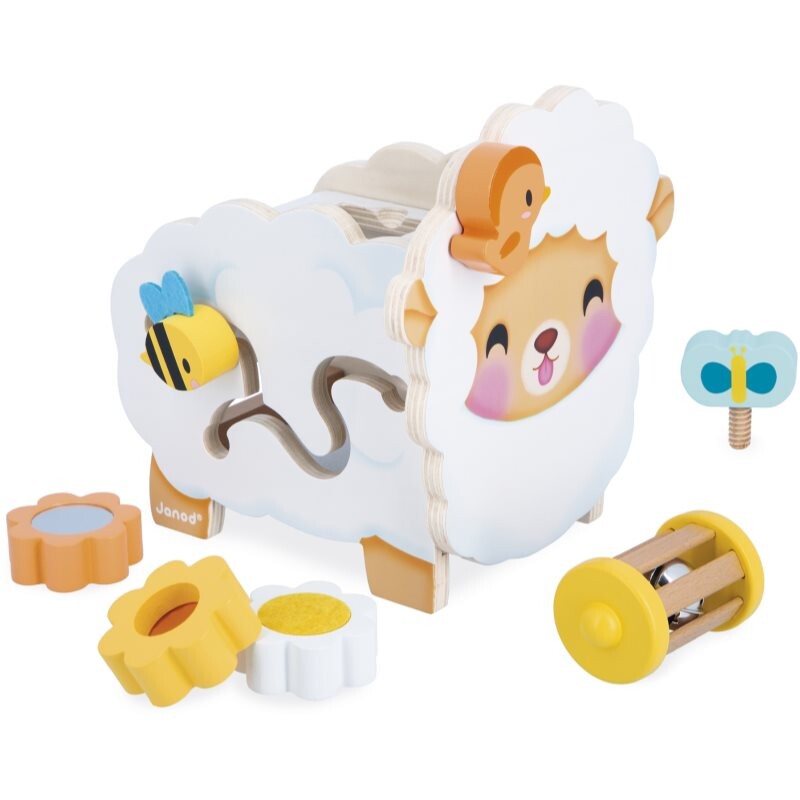 Janod Multi-Activity Sheep activity toy wooden 12m+ 1 pc
