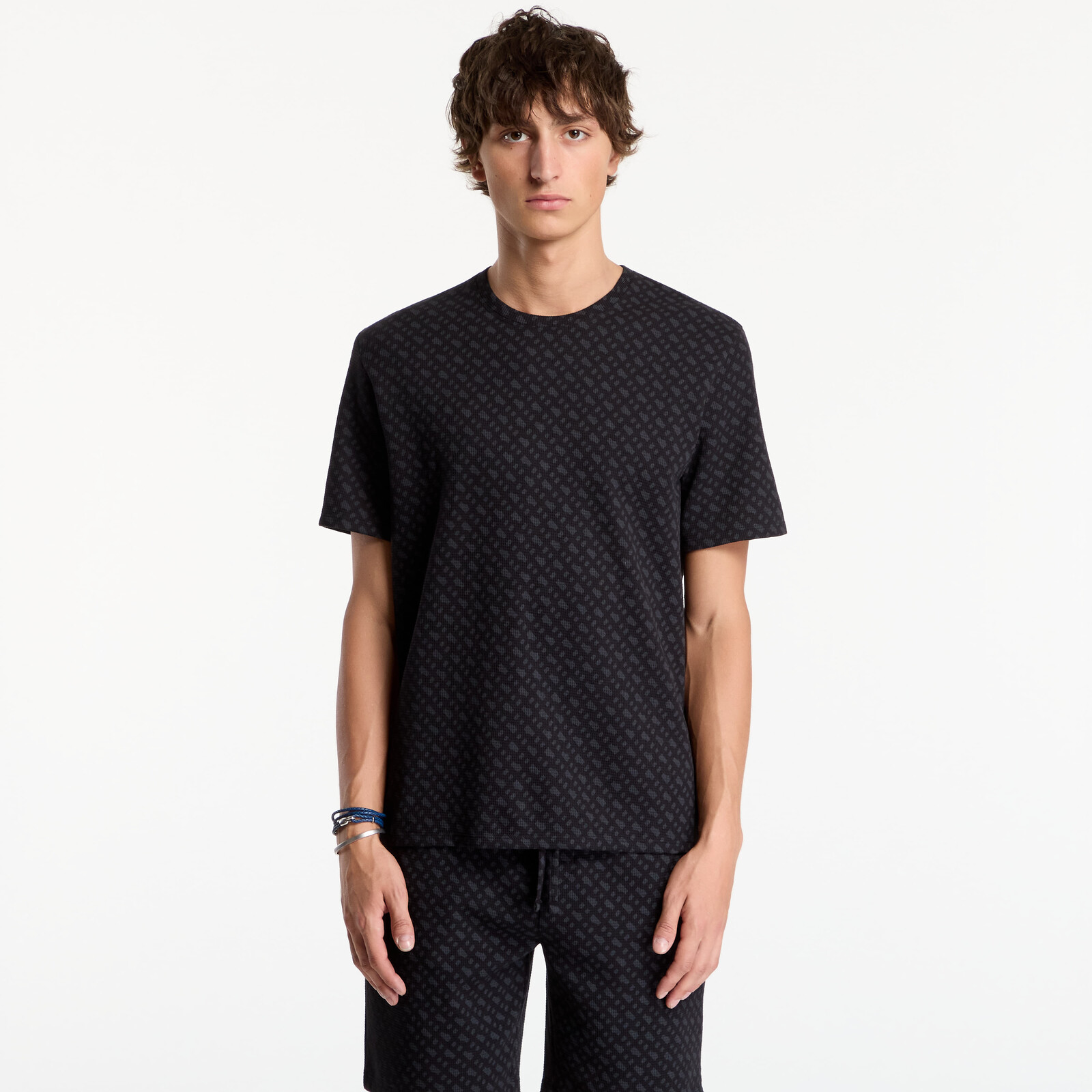 T-shirt Hugo Boss Waffleaop T-Shirt Black S