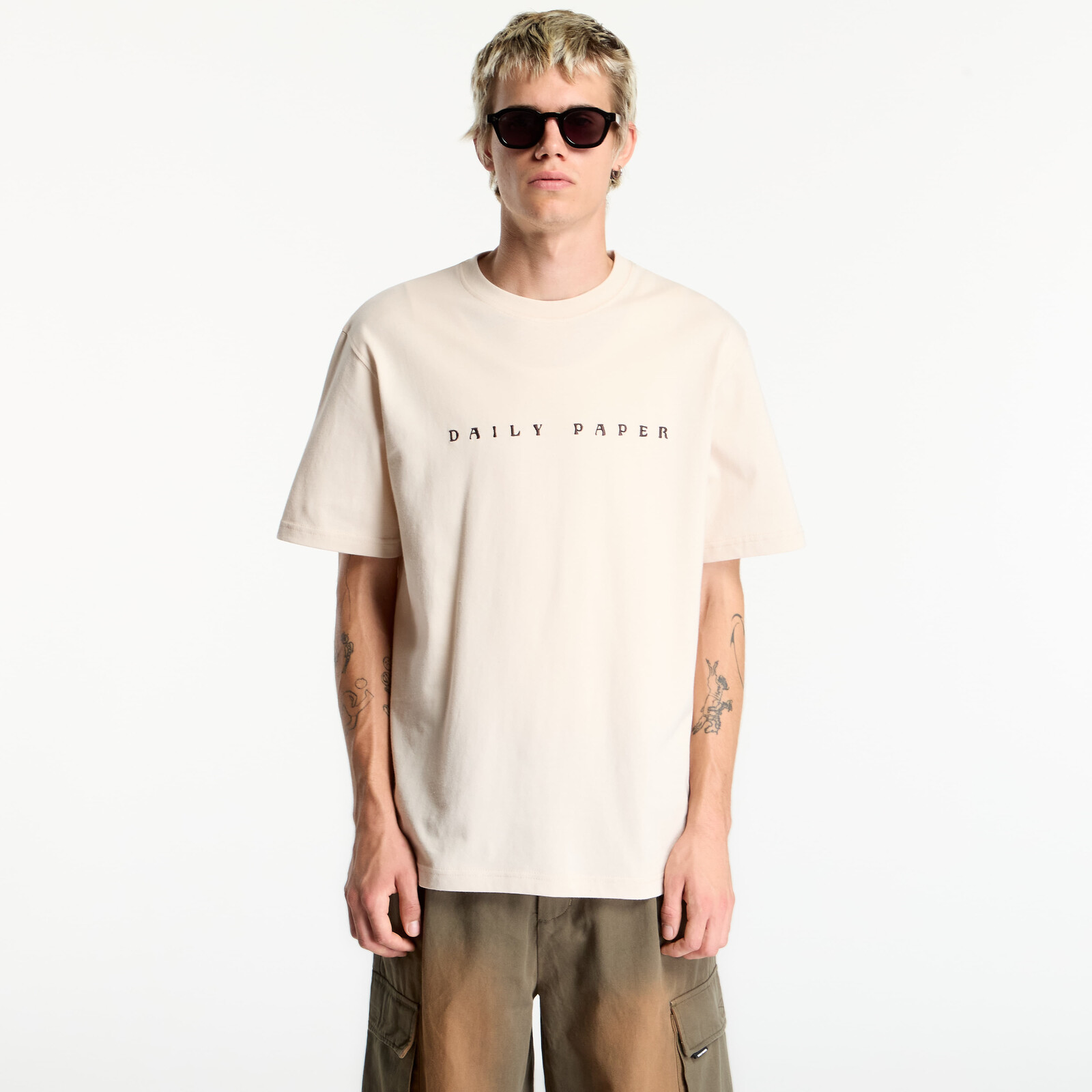 T-shirt Daily Paper Alias Dias T Shirt Moonbeam Beige XS