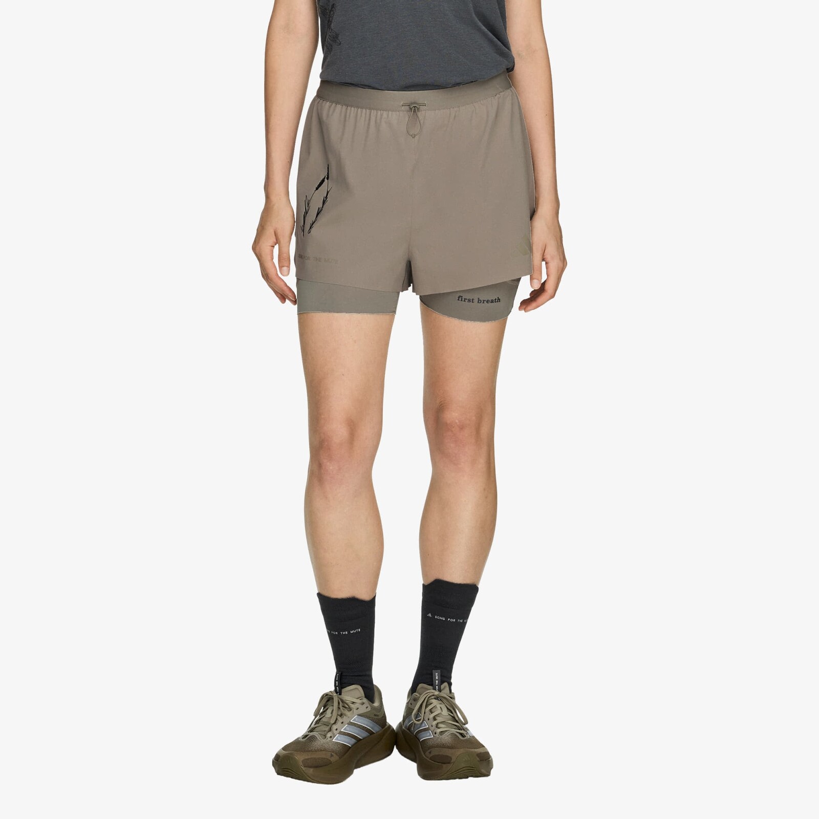 Shorts adidas x Song For The Mute 2in1 Shorts Putty Beige S/3