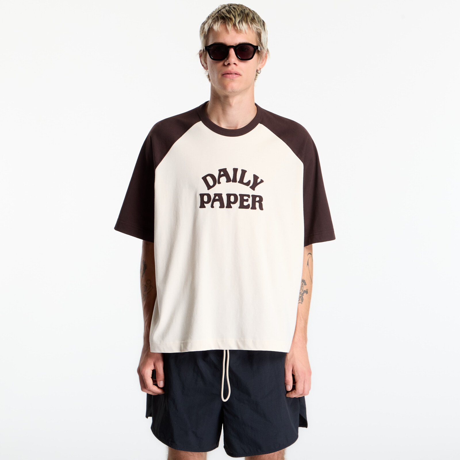 T-shirt Daily Paper Contrast Sleeve Raglan T Shirt Mole XXL
