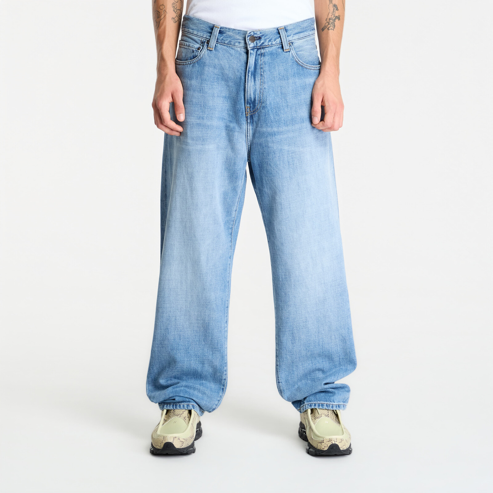 Pants Carhartt WIP Aaron Pant Blue Burst Washed 32