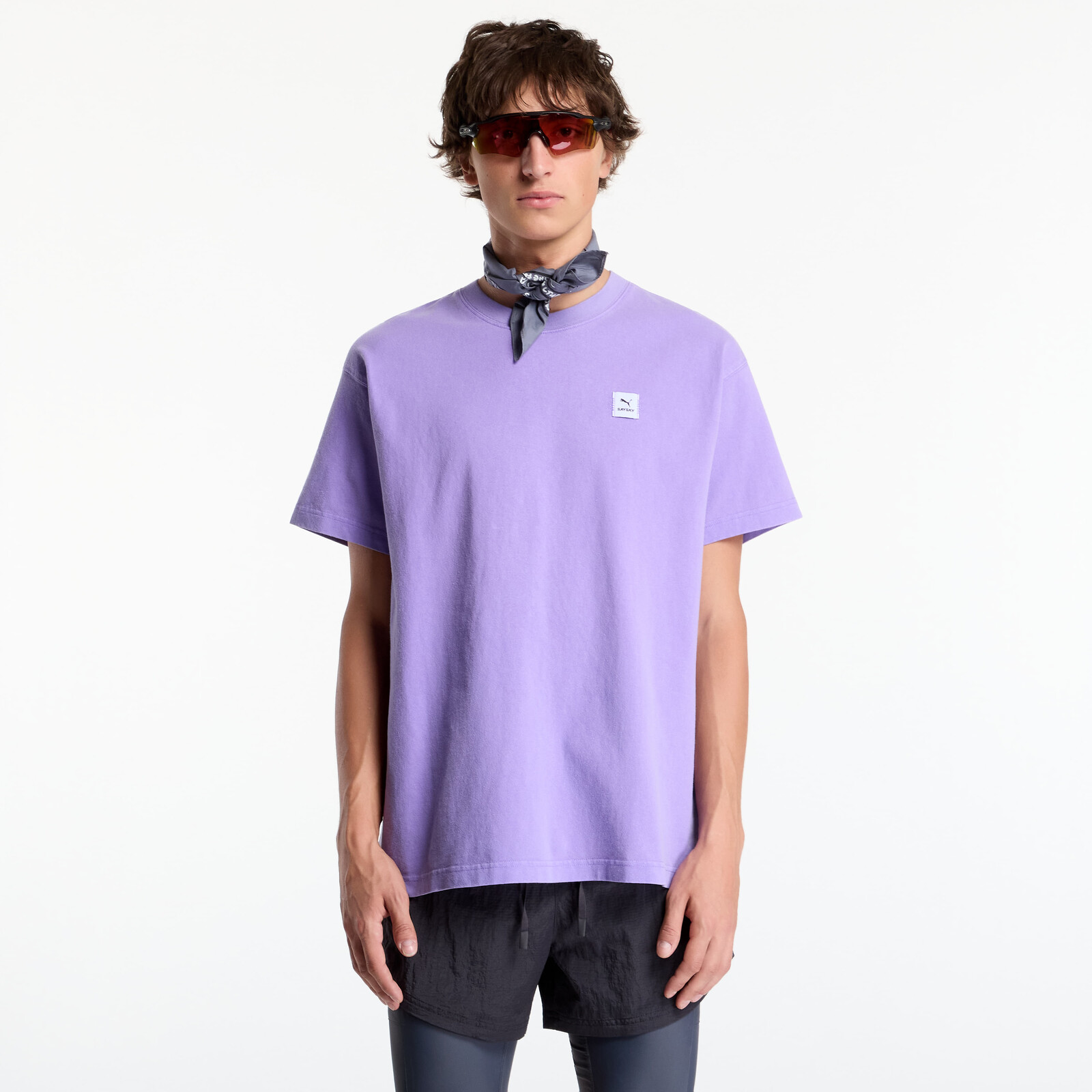 T-shirt Puma Unisex Puma X Saysky Graphic Team Tee Lavender Alert XS