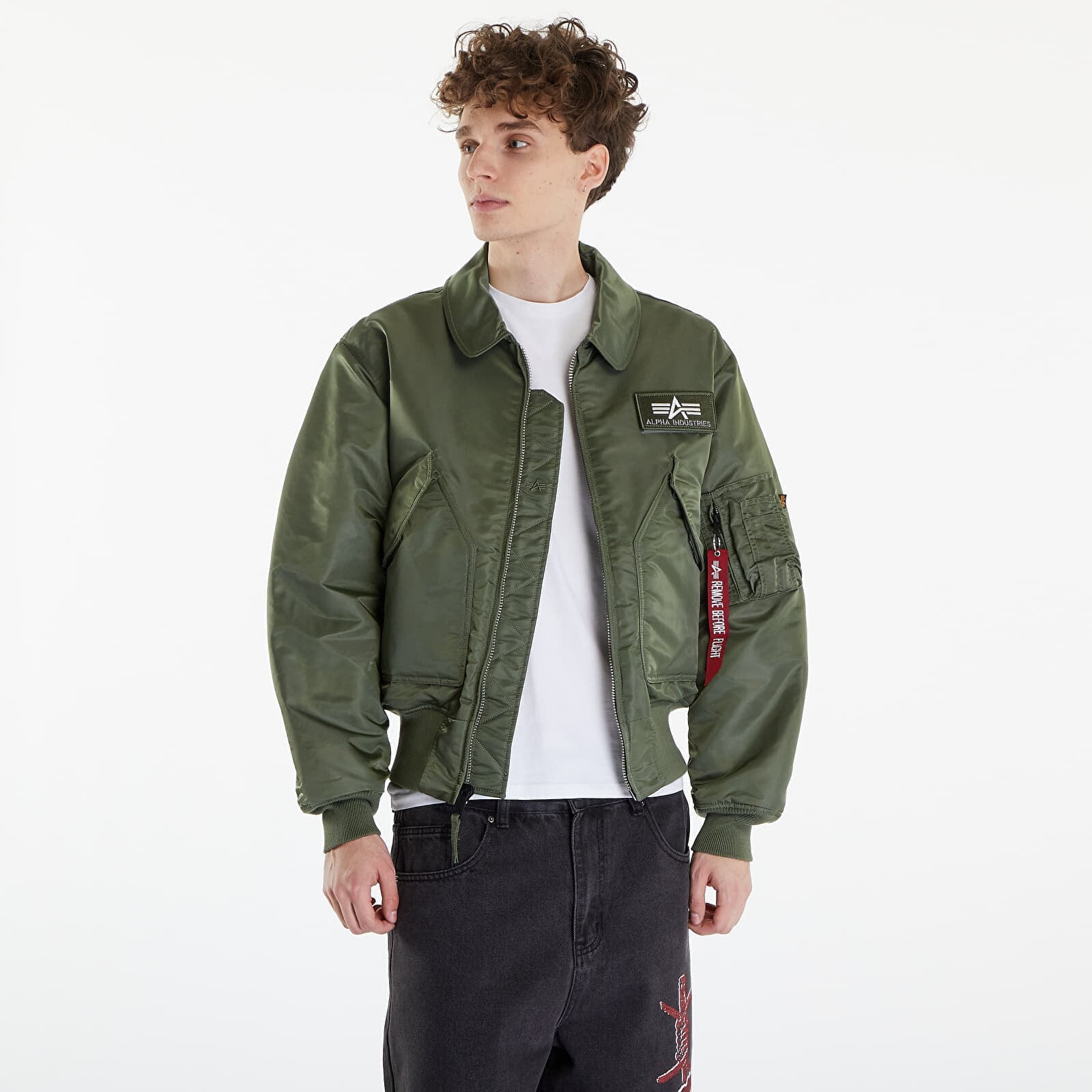 Bomber Alpha Industries CWU 45 Heritage Sage Green XL