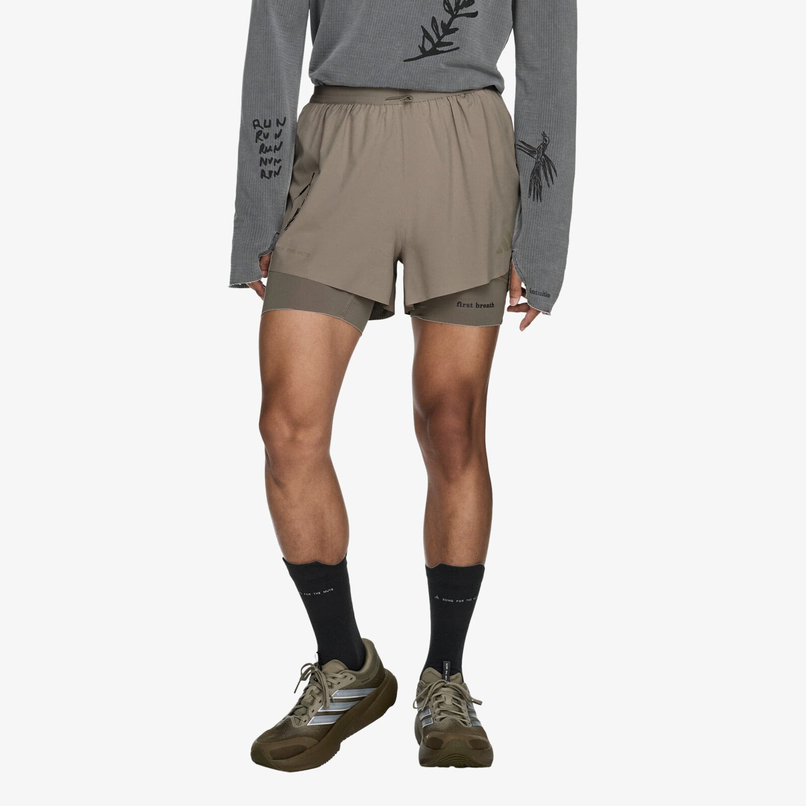 Shorts adidas x Song For The Mute 2in1 Shorts Putty Beige M/5