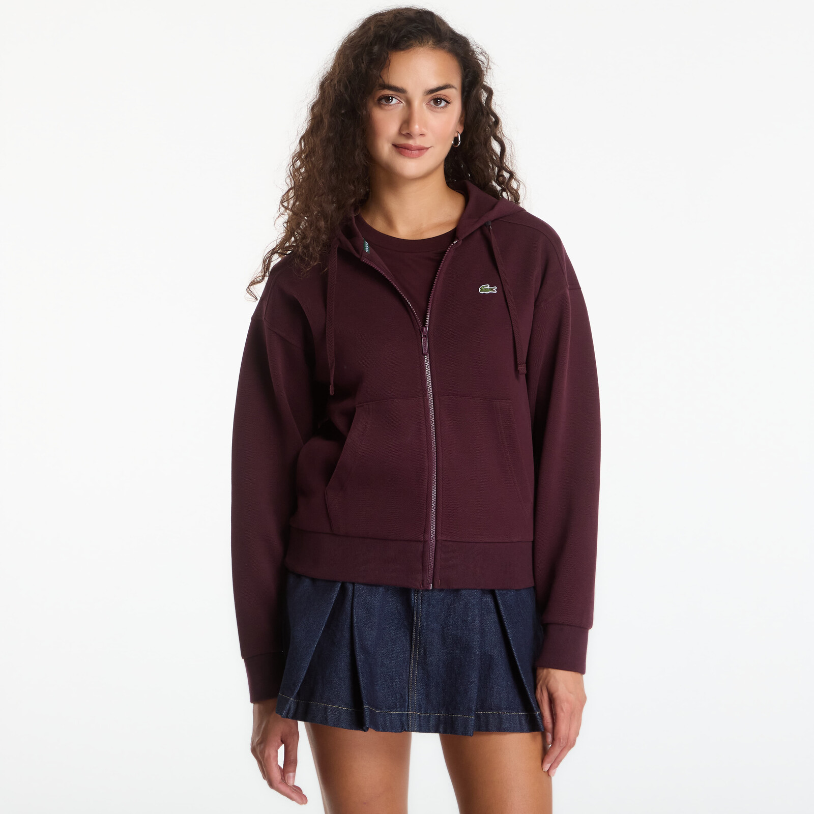 Sweatshirt Lacoste Zipped Hoodie Oxalis L