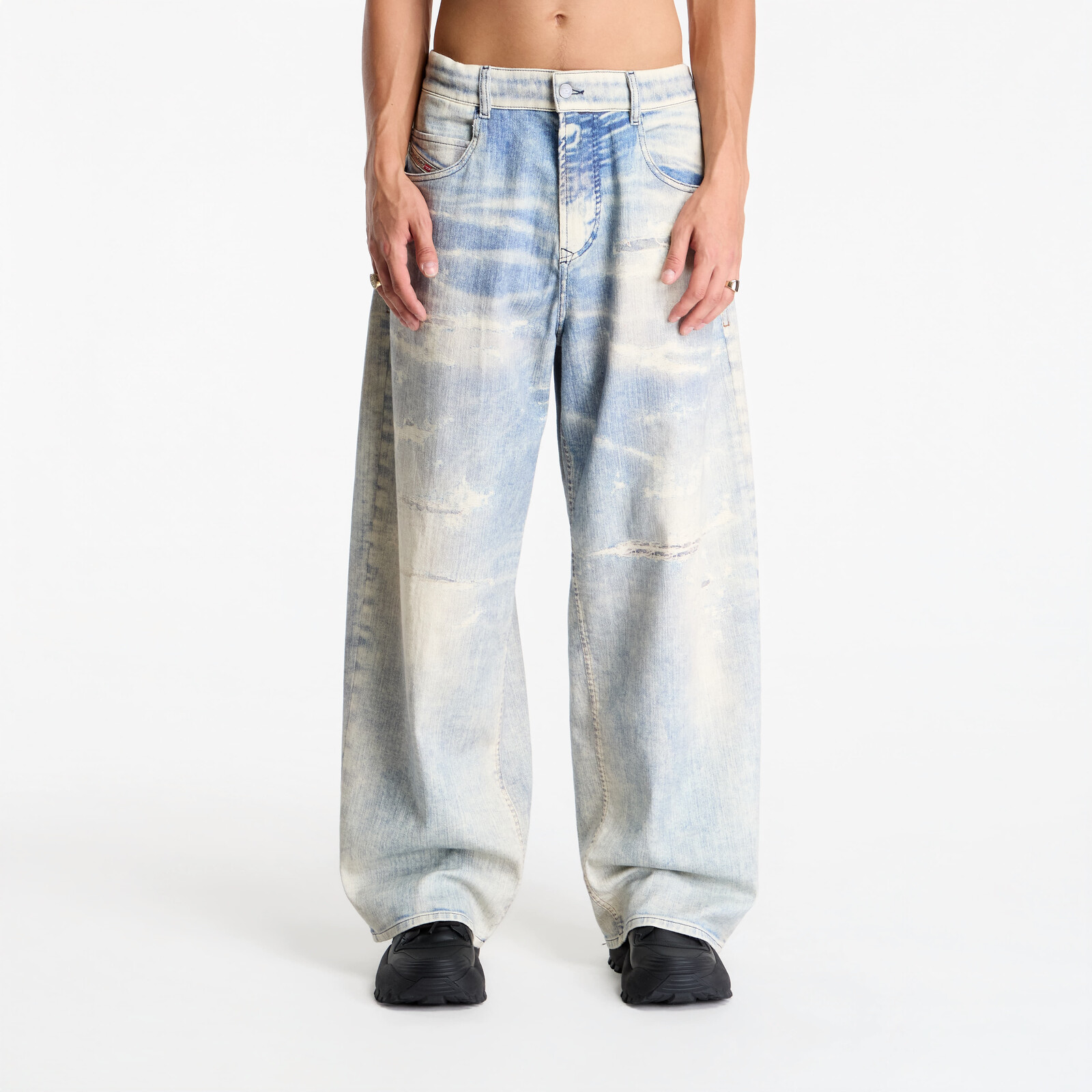 Pants Diesel 2097 D-Enim-M-Bw Jogg Sweat Jeans Blue 34