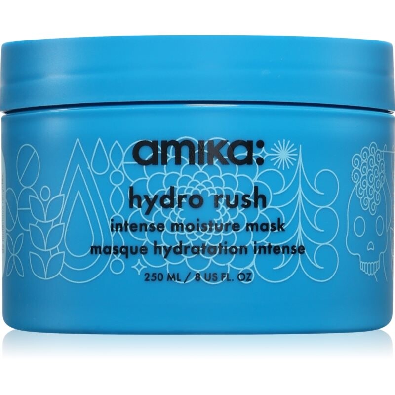 amika Hydro Rush Intense Moisture Mask hydrating hair mask with hyaluronic acid 250 ml