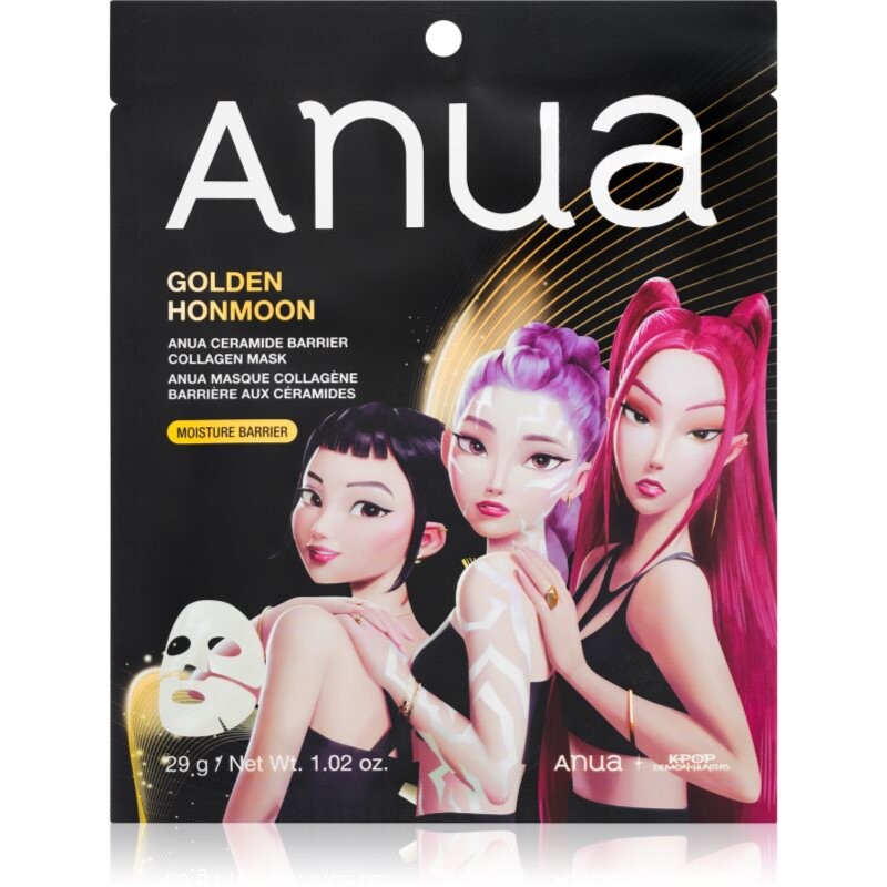 Anua K-Pop Demon Hunters Ceramide Barrier Collagen Mask smoothing sheet mask with gel consistency 29 g