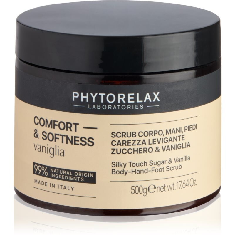 Phytorelax Laboratories Comfort & Softness Vanilla smoothing exfoliator for hands, feet and body 500 ml