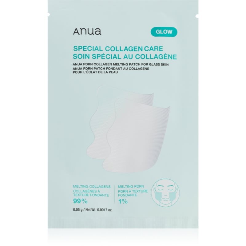 Anua PDRN Collagen Melting Patch for Glass Skin brightening face mask with nourishing and moisturising effect 4 pc