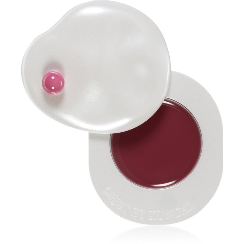 KUNDAL Objet Dew Drop Lip Glaze Balm tinted lip balm with moisturising effect shade Plum Mauve 2 g