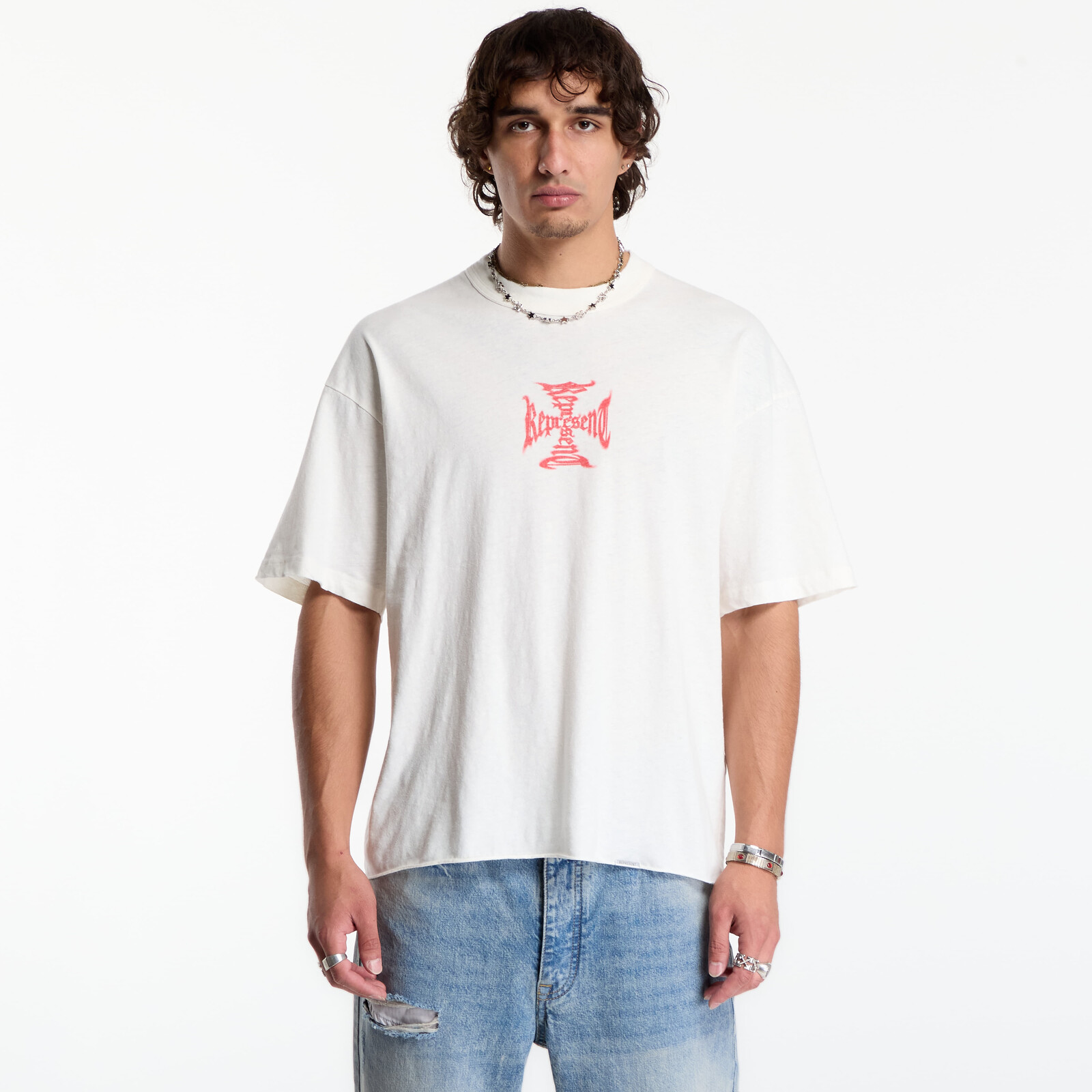 T-shirt Represent Mh Tee V2 UNISEX Flat White M