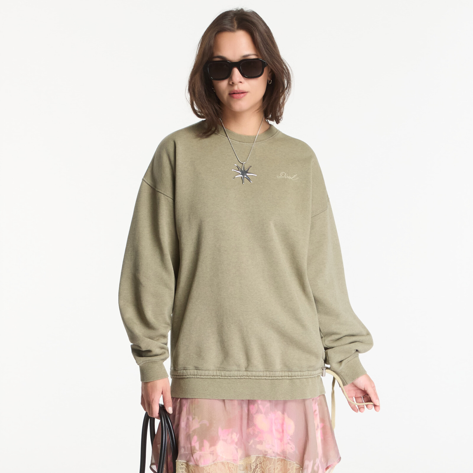 Diesel D-Orely Sweatshirt Dress Green XS