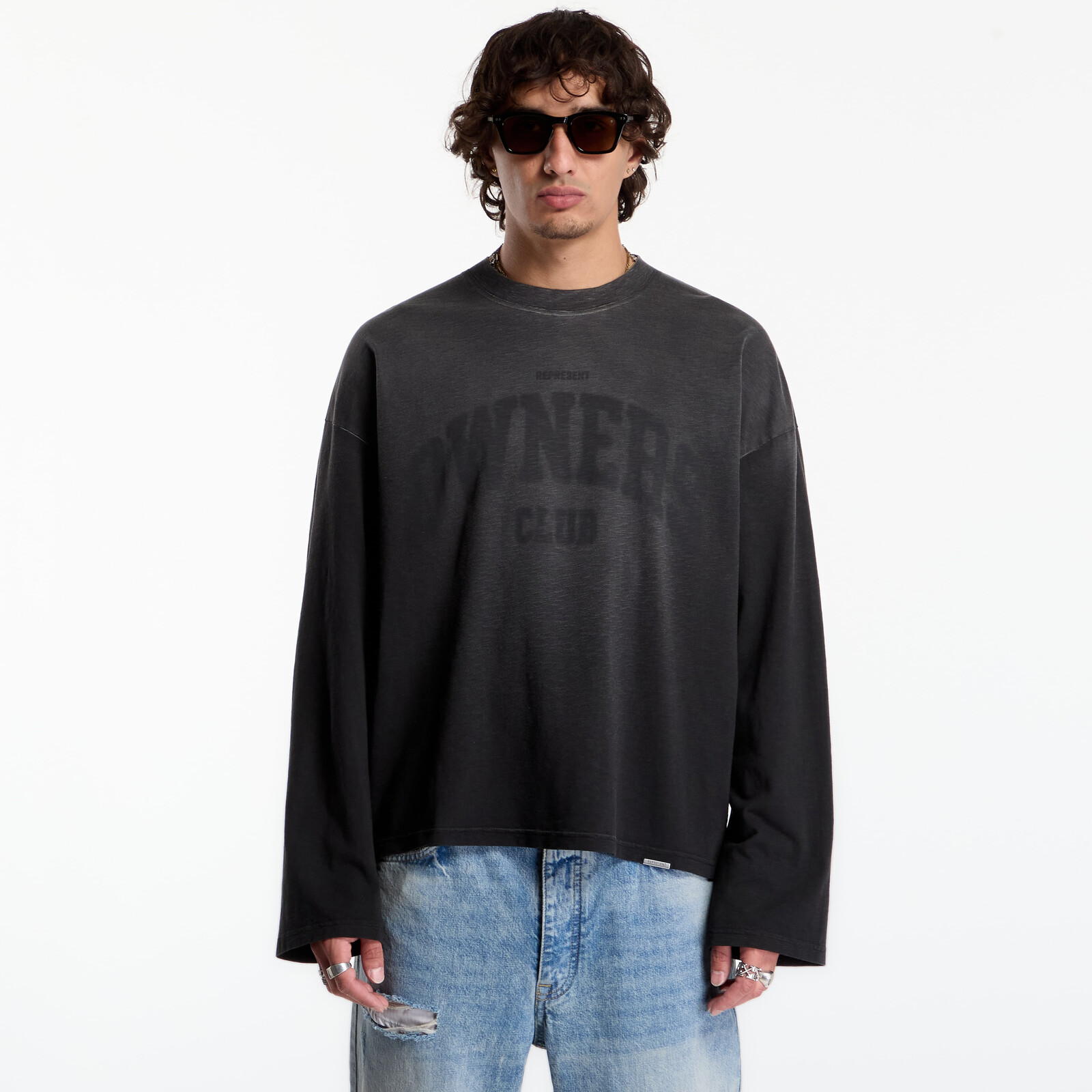 T-shirt Represent Owners Ls T-Shirt UNISEX Weathered Black XL