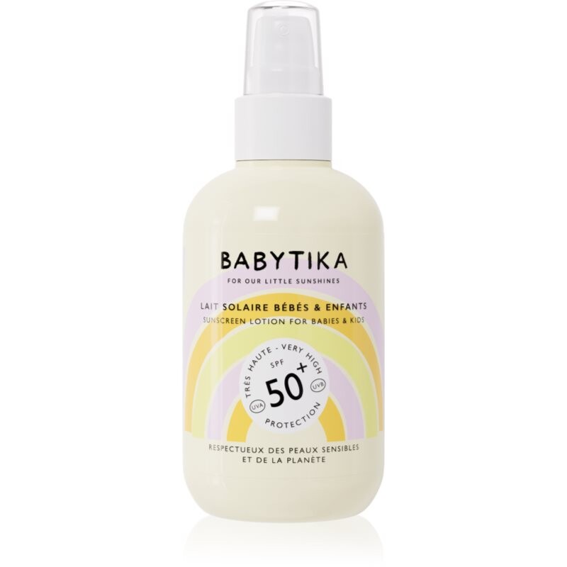 Mimitika Babytika Sunscreen Lotion SPF 50+ suntan lotion for children in a spray SPF 50+ 190 ml