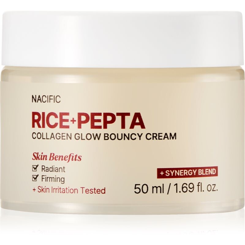Nacific Rice + Pepta Collagen Glow Bouncy Cream brightening face cream with moisturising effect 50 ml
