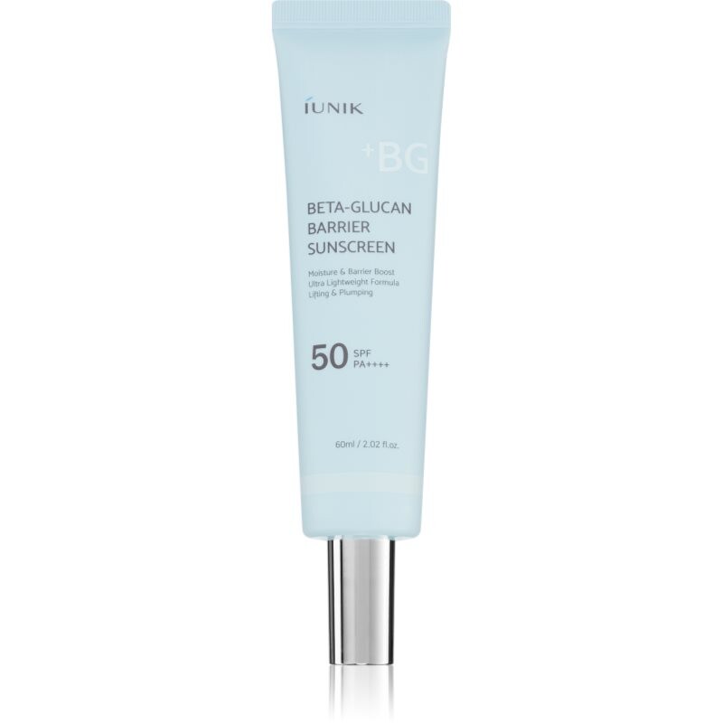 iUnik Beta Glucan Barrier Sunscreen renewing and protecting cream SPF 50+ 60 ml