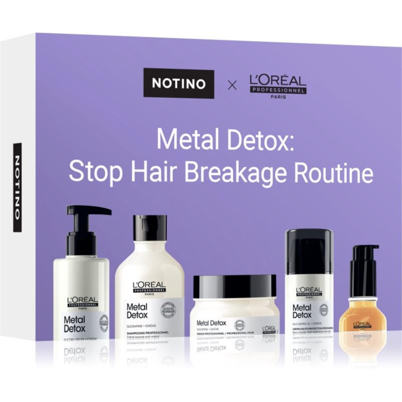 Beauty Discovery Box Notino × L'Oréal Professionnel –⁠⁠⁠⁠⁠⁠ Metal Detox: Stop Hair Breakage Routine set for women