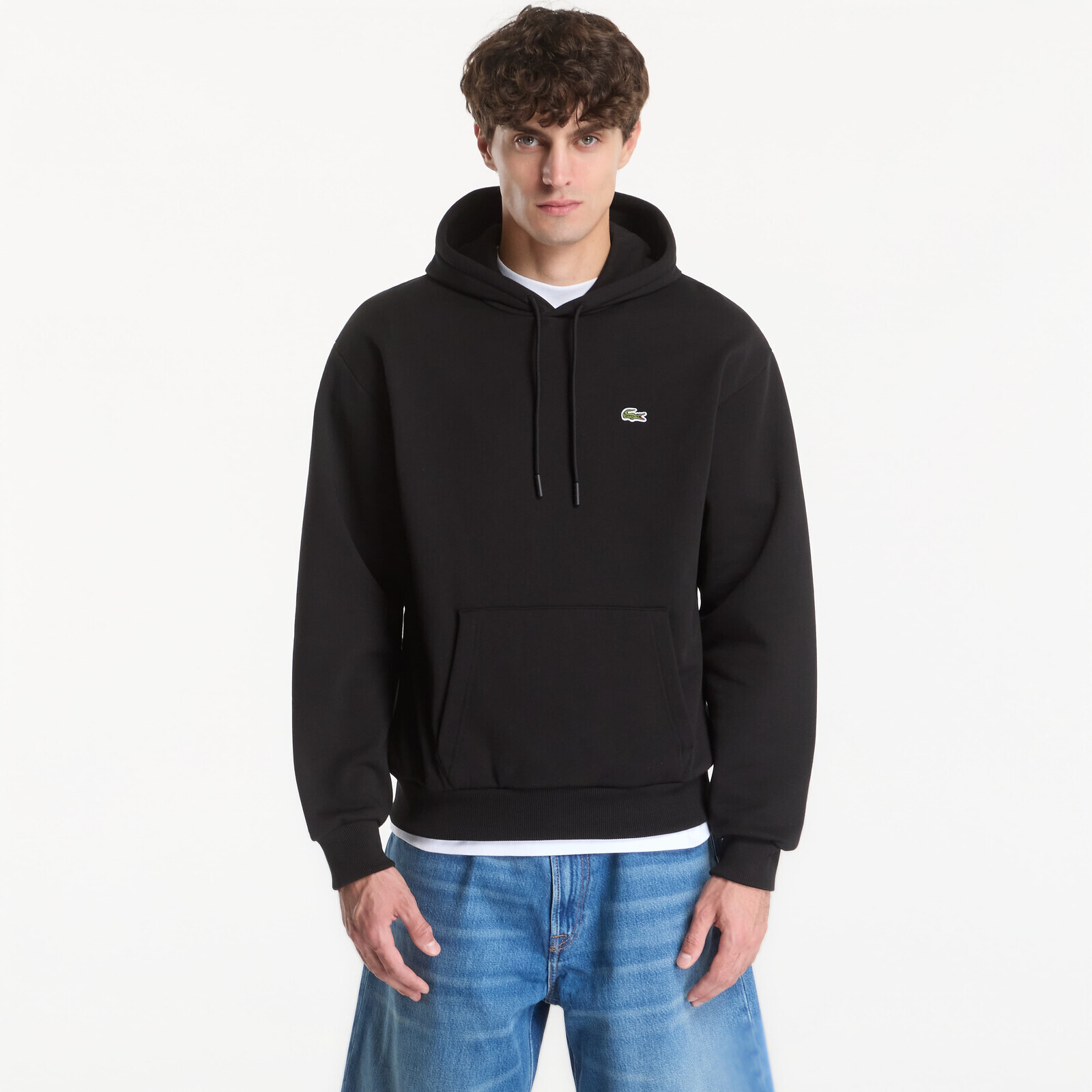 Sweatshirt Lacoste Hoodie Black M