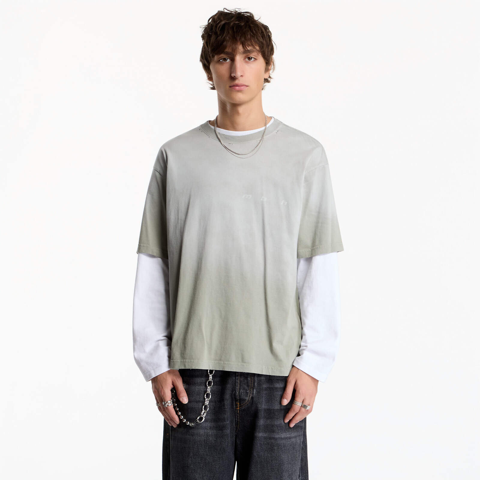 T-shirt MISBHV 7:30 Pm Lakefront T-Shirt UNISEX Ash Green S