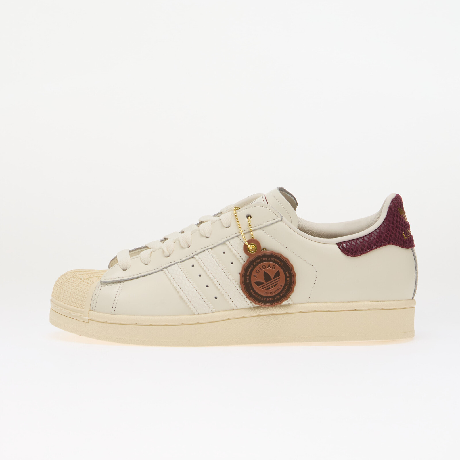 Sneakers adidas Superstar II Core White/ Maroon/ Cream White UK 6