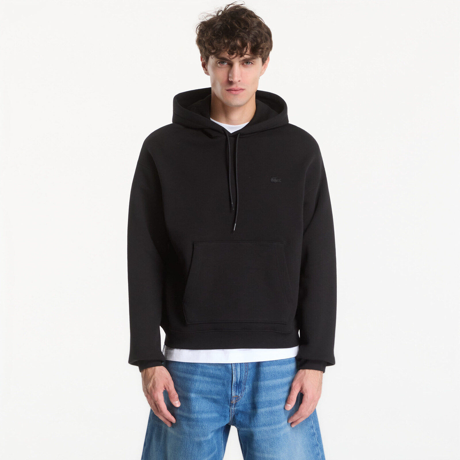 Sweatshirt Lacoste Hoodie Black L