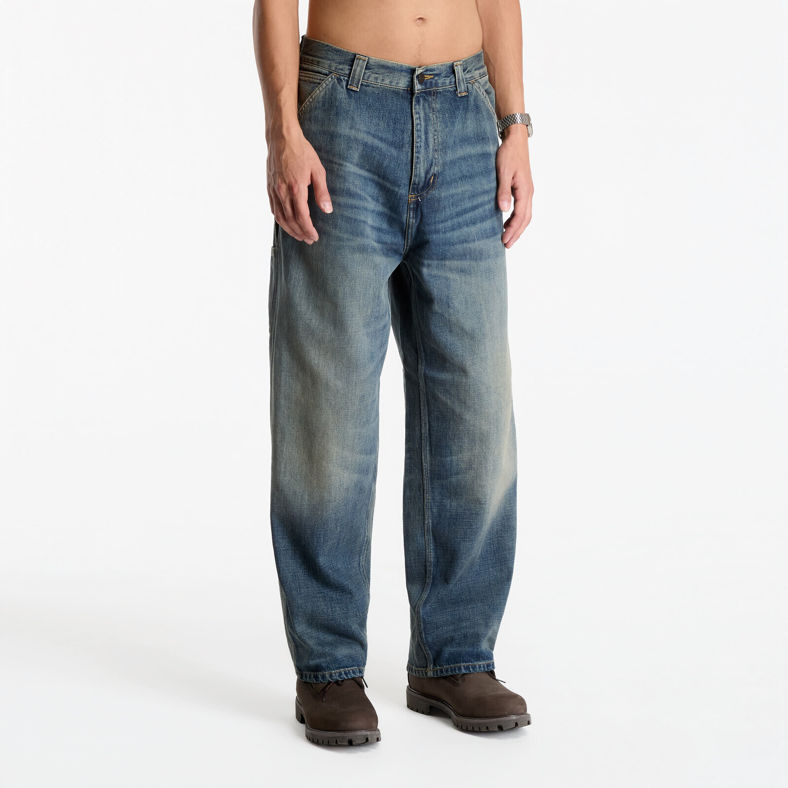 Pants Carhartt WIP OG Single Knee Pant Blue Worn Used Wash S