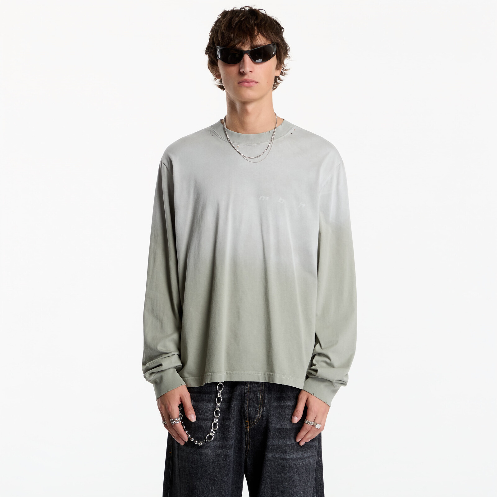 T-shirt MISBHV 7:30 Pm Lakefront Longsleeve UNISEX Ash Green S